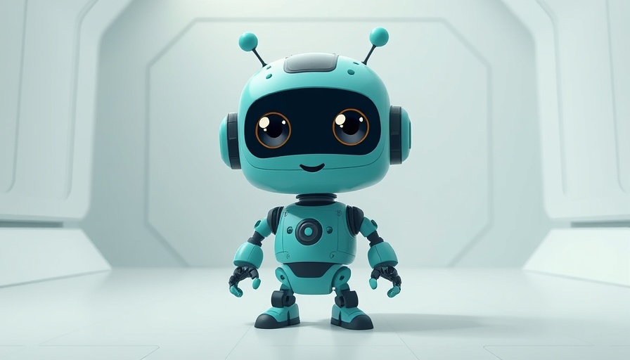 Teal robot in a digital futuristic setting, representing T-Mobile 5G Home Internet experience.
