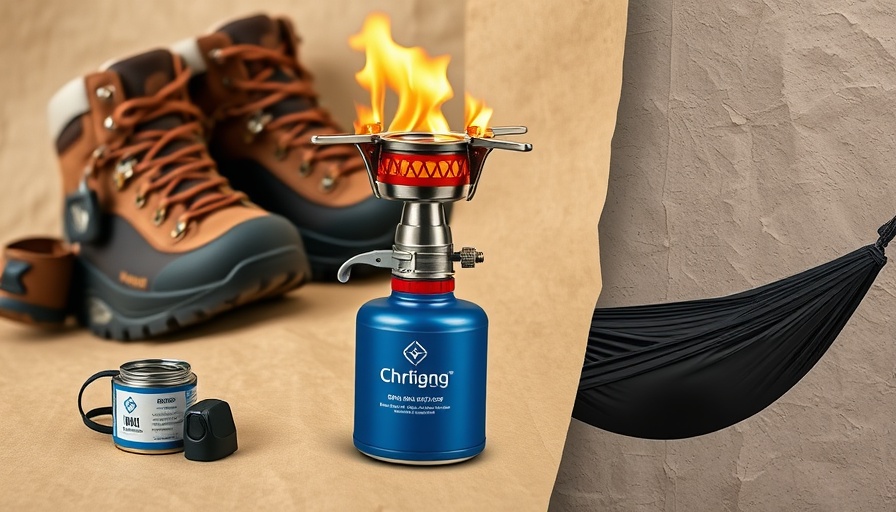 Amazon Prime Day 2025 outdoor deals including hiking boots, stove, filter, and hammock.