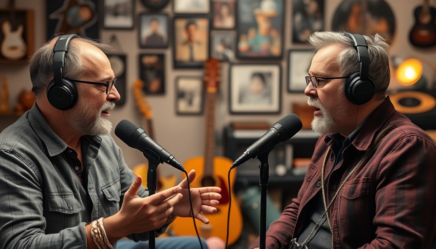Podcast discussion in a home studio impacting politics.
