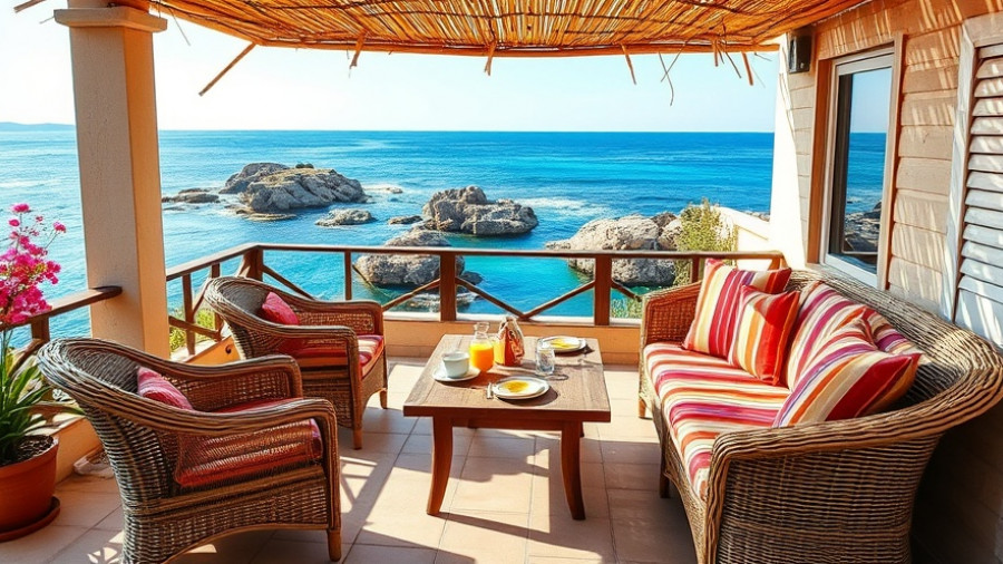 Charming terrace with ocean view in Portugal, best Airbnbs