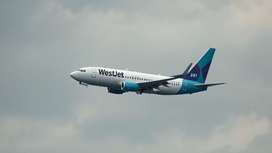 WestJet airplane mid-flight, related to no-recline economy seats.