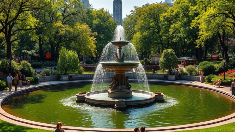 Perfect day on the Upper East Side with Bethesda Terrace fountain.