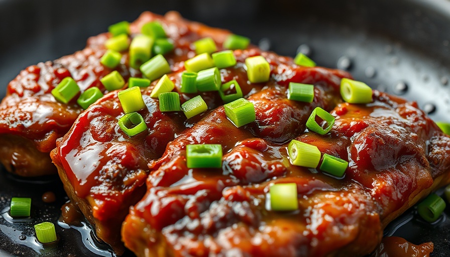 Korean short ribs sizzling in a pan at one of the best Korean restaurants in Philly.