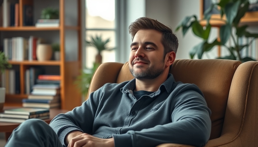 Philadelphia independent publishing: Man relaxing in a cozy room.