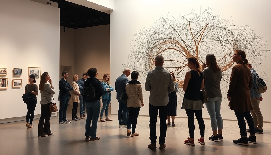 Máret Ánne Sara Sámi Art at Tate Modern; visitors observing detailed installation.