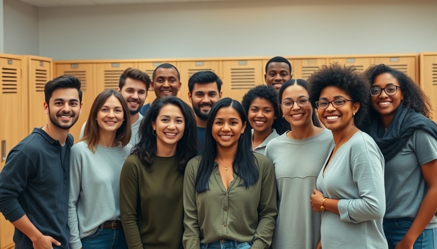 Diverse community team indoors for theatre and climate change.