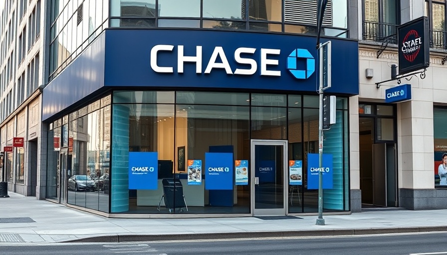 Exterior view of Chase Bank branch in urban setting