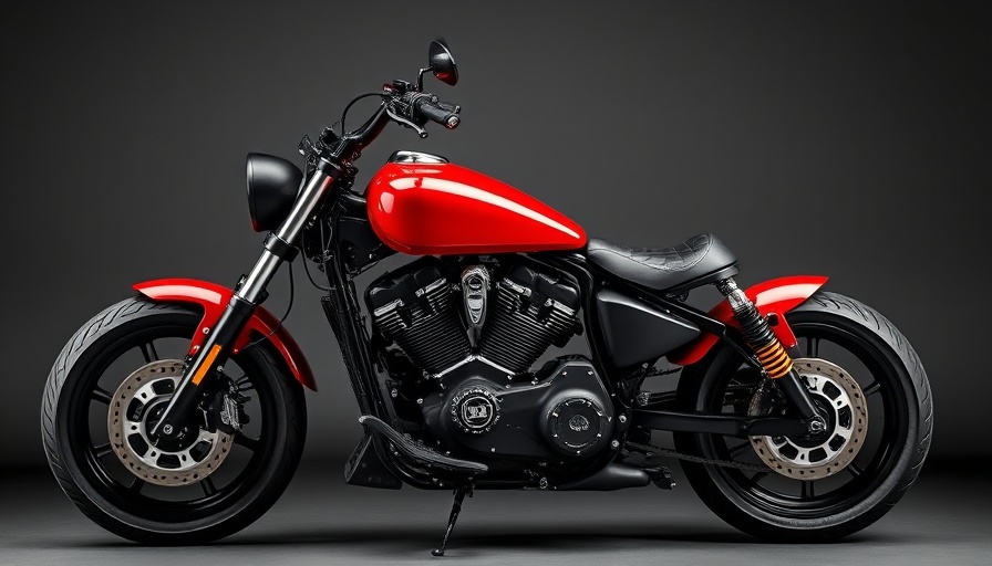 Most expensive Harley-Davidson motorcycle in vibrant red and black.