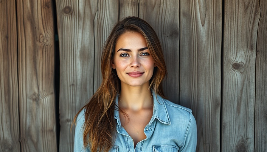 Casual woman in cap against rustic wooden backdrop, American Political Landscape 2025.
