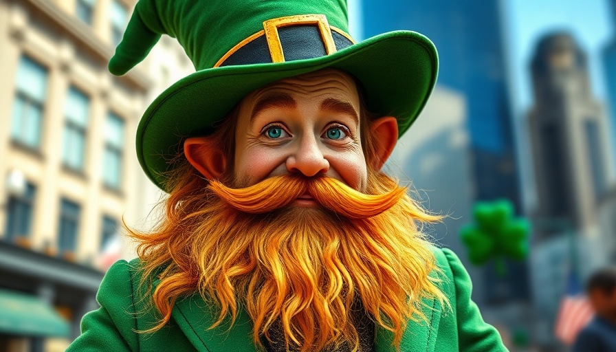 Vibrant leprechaun at Philadelphia St. Patrick's Day Parade 2025