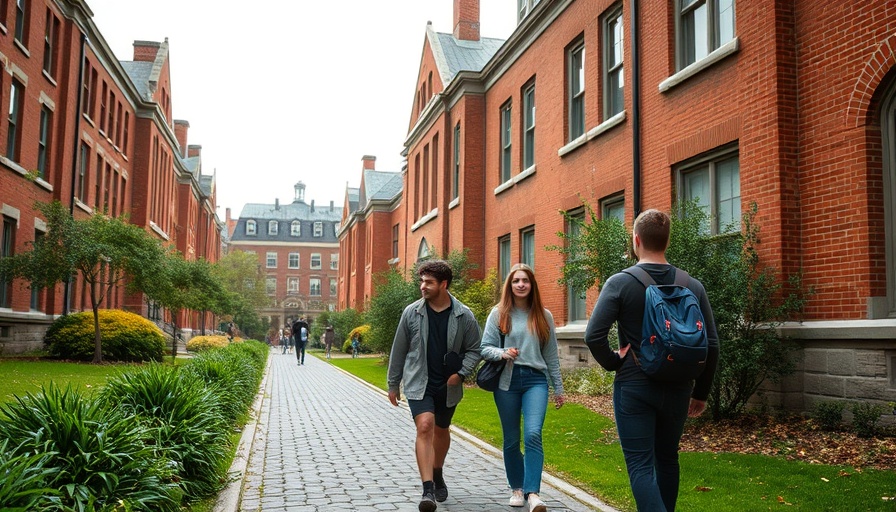 Penn campus students walk amid historic buildings, reflecting funding cuts.