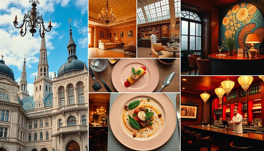 Eclectic collage capturing Vienna's timeless charm and vibrant culture.