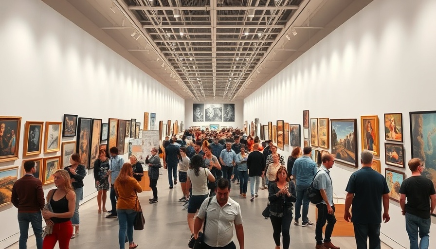 Art Basel Hong Kong 2025 exhibition hall showcasing diverse artworks.