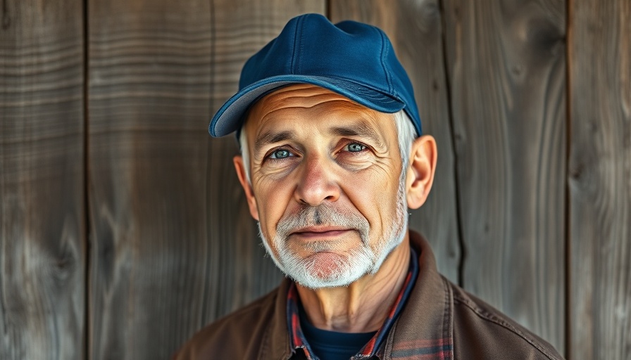 Person in blue cap against wooden wall, economic trends theme.