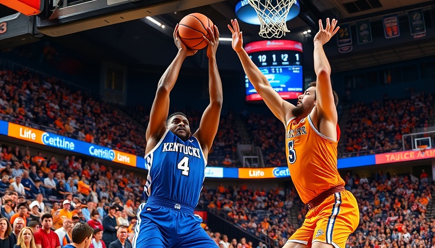 March Madness Sweet 16 Odds: Intense Kentucky vs Tennessee basketball action.