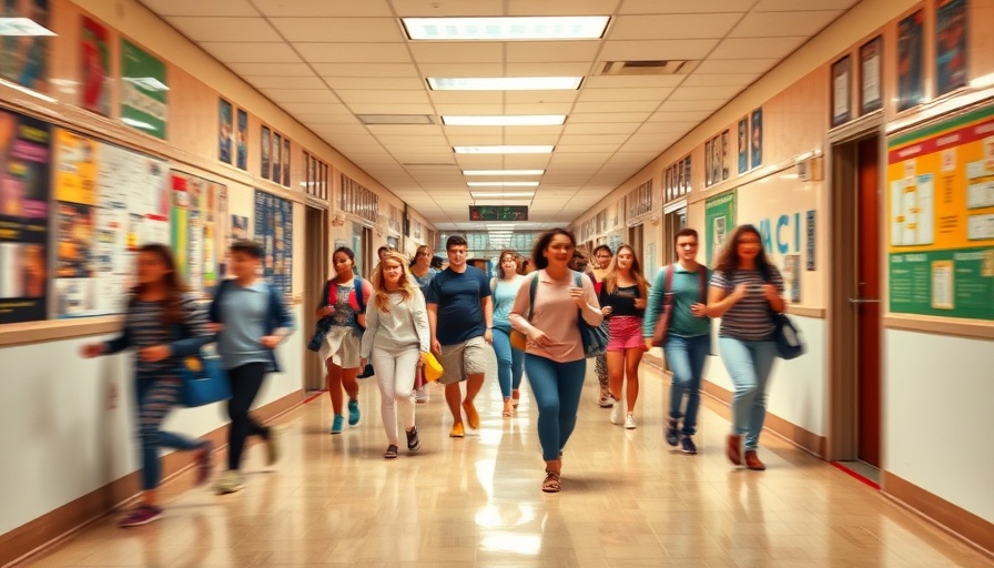 Students in a school hallway demonstrating DEI Curriculum Transparency.