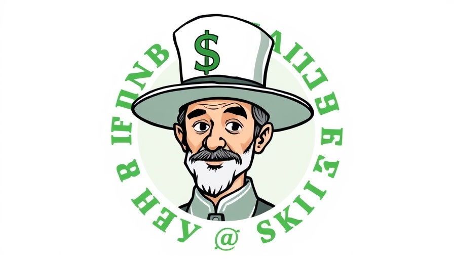 Cartoon figure with a modern hat and dollar sign in a green logo illustrating How NOT to Invest.
