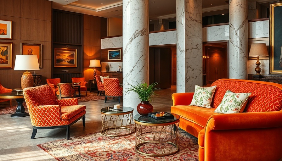 Chic hotel lounge in family-friendly San Francisco hotel