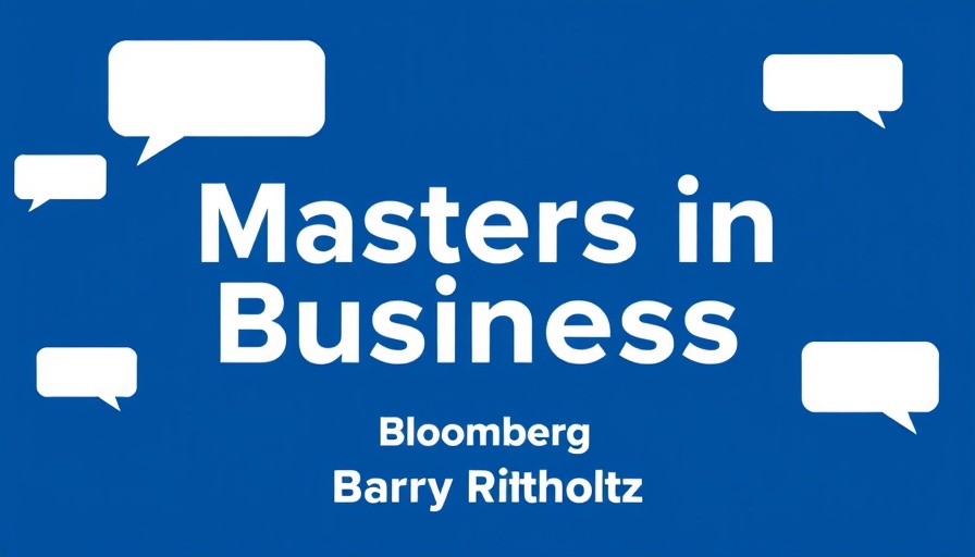 Bloomberg 'Masters in Business' podcast graphic, Wealth Management Insights.