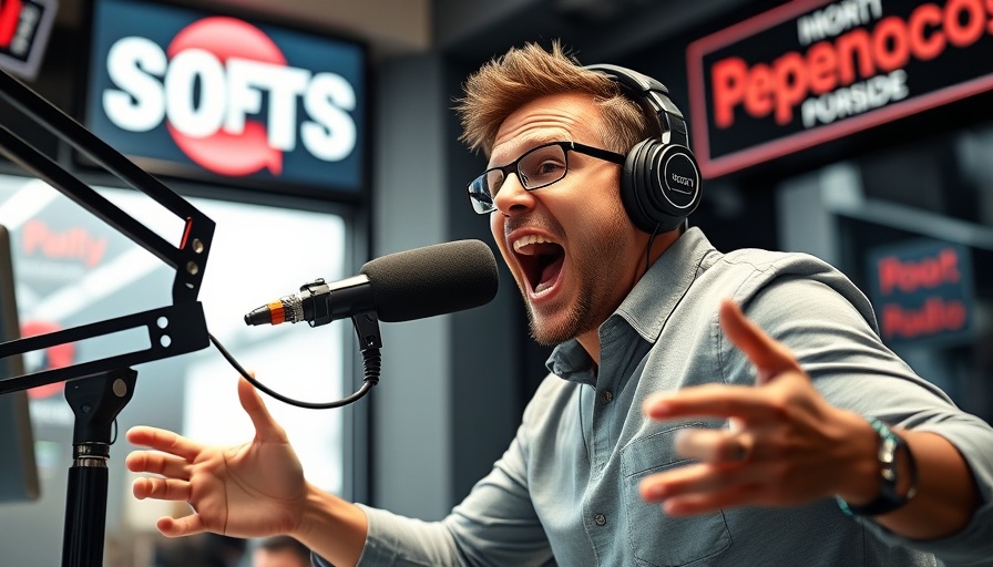 Sports radio host discussing age discrimination in sports radio.