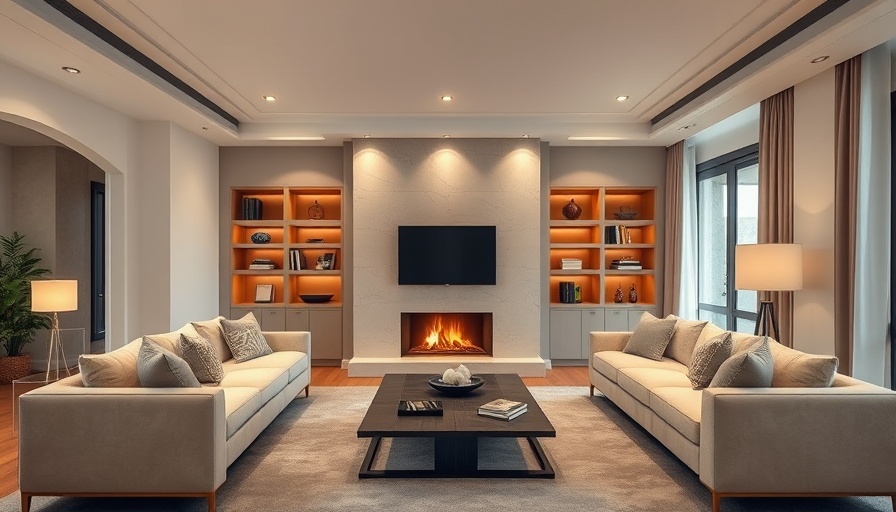 Elegant London mews house living room with modern decor.
