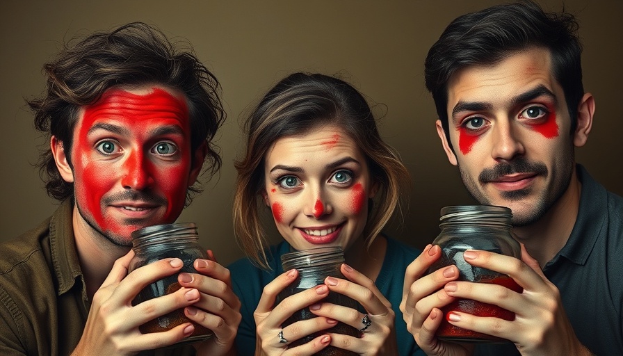 Blanka Zizka directs Archduke actors with jars and red stains.