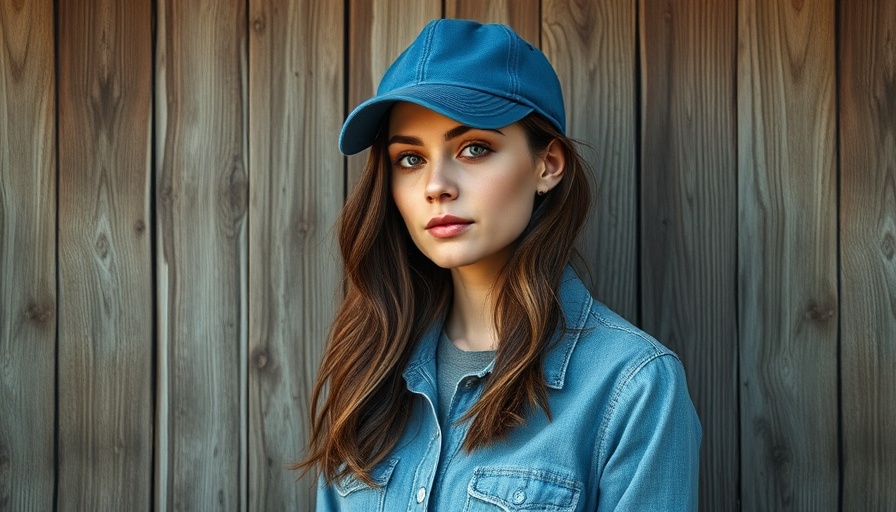 Casual woman with blue cap in rustic wood setting, political dynamics context.