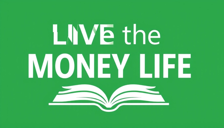 Minimalistic financial podcast logo, bold text on green