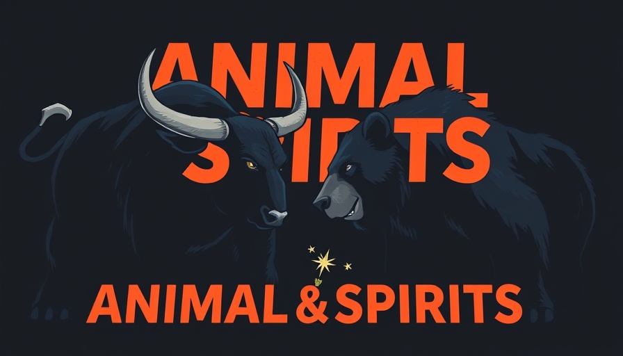 Bold illustration of bull and bear with 'Animal Spirits' text.