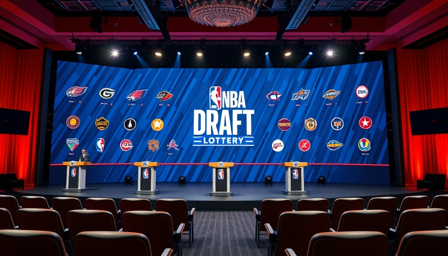 Sixers draft lottery simulations NBA stage setup.