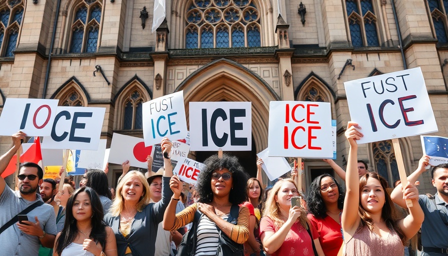 Protest for deportation defense funding in Philadelphia.