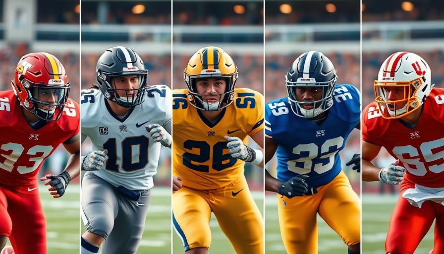 Eagles NFL Draft Strategy with college football players in action.