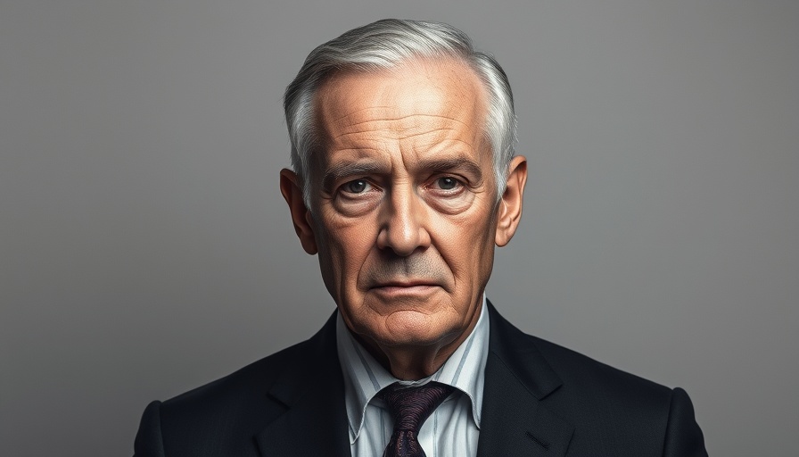 Monochrome portrait of older man in formal attire, investing strategies.