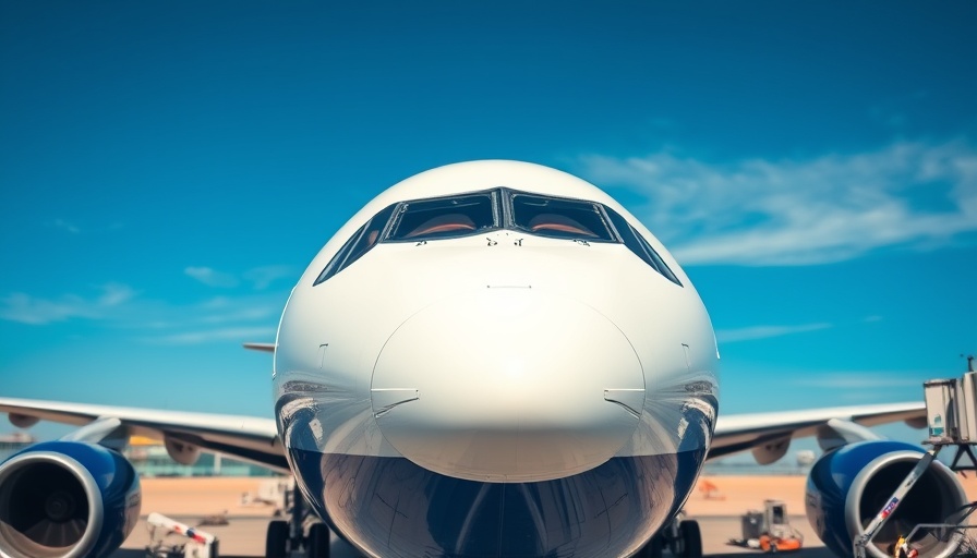 JetBlue airplane on tarmac highlighting TrueBlue map expansion.