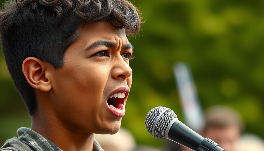 Passionate speaker at protest related to Harvard Antisemitism Report.