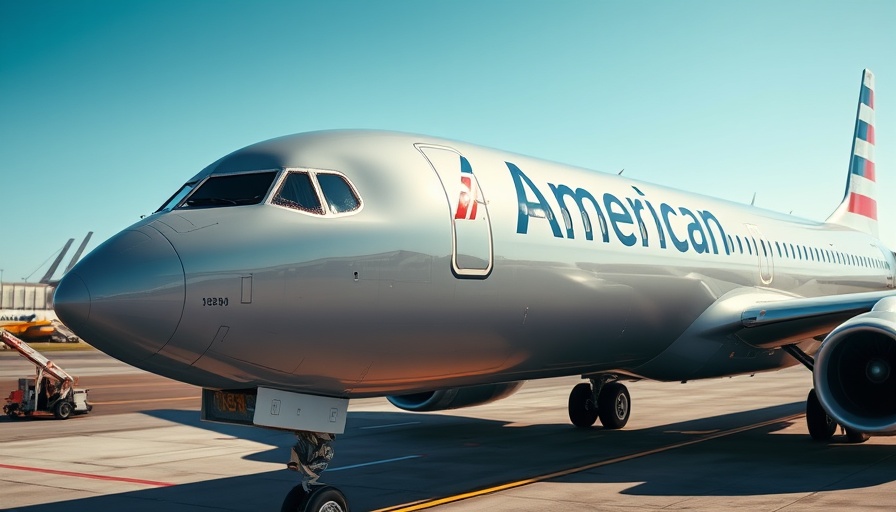 American Airlines airplane showcasing new route to Australia on tarmac.