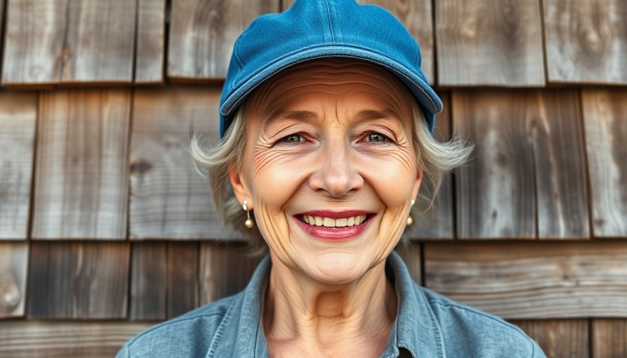 Middle-aged woman smiling against wooden wall, 2025 changes