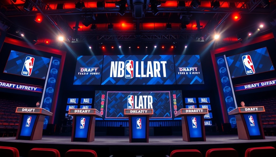 NBA draft lottery stage set for team representatives.