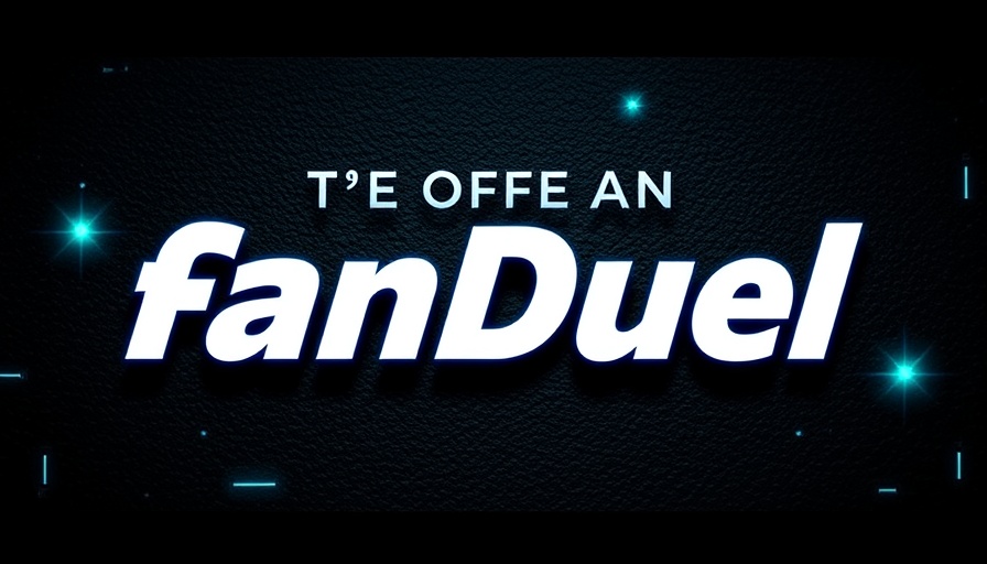 FanDuel promo code for NBA Playoffs displayed on textured backdrop.