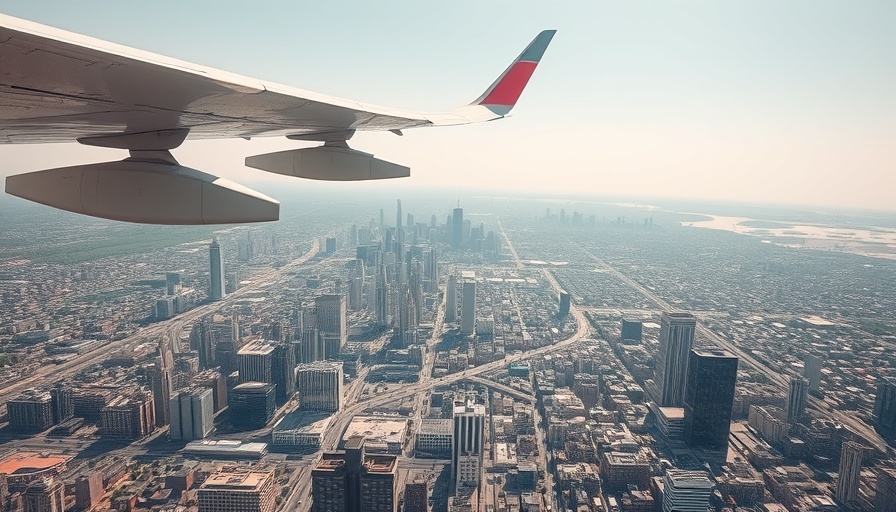 Aerial city view from airplane, Chase Sapphire Preferred 100,000-point bonus