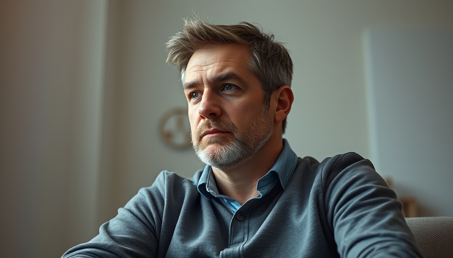 Contemplative man indoors, reflecting on Trump deportation rates compared to Biden.