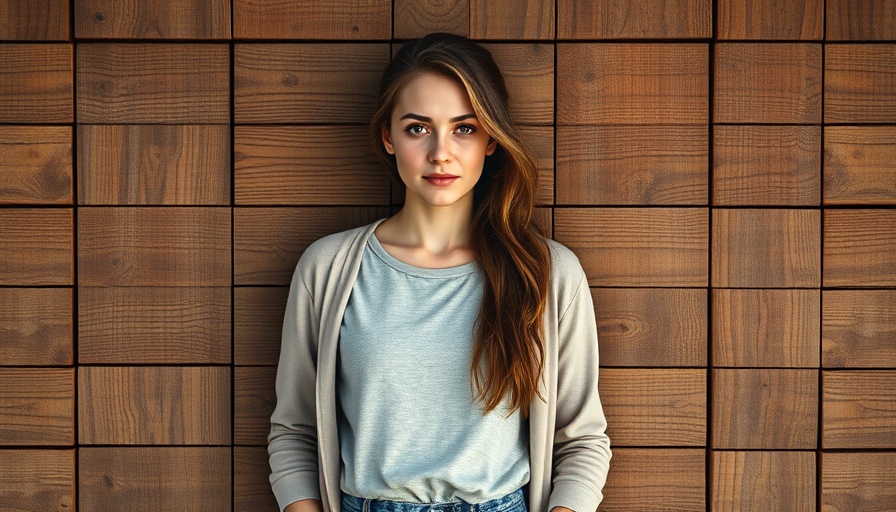 Woman in casual attire, rustic backdrop; Political Landscape May 2025 Analysis.