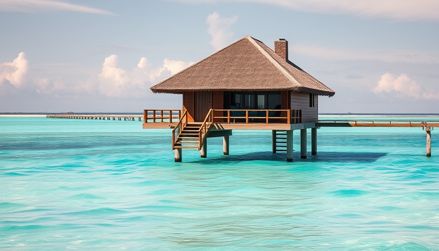Sundara Spa + Studio bungalow over turquoise water in BVI.