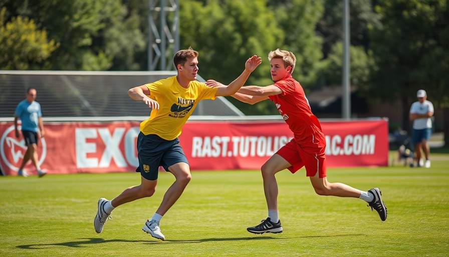 Philadelphia Phoenix Ultimate Frisbee match with players in action.
