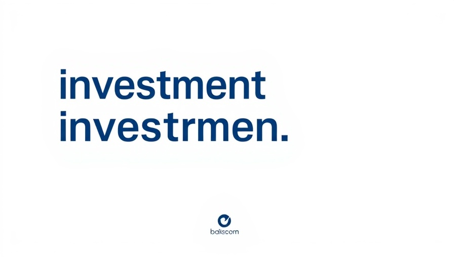 Minimalist promotional investment poster with motivational text.
