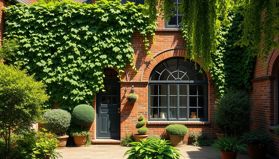 19th-Century Carriage House for Sale in NYC, ivy-covered facade