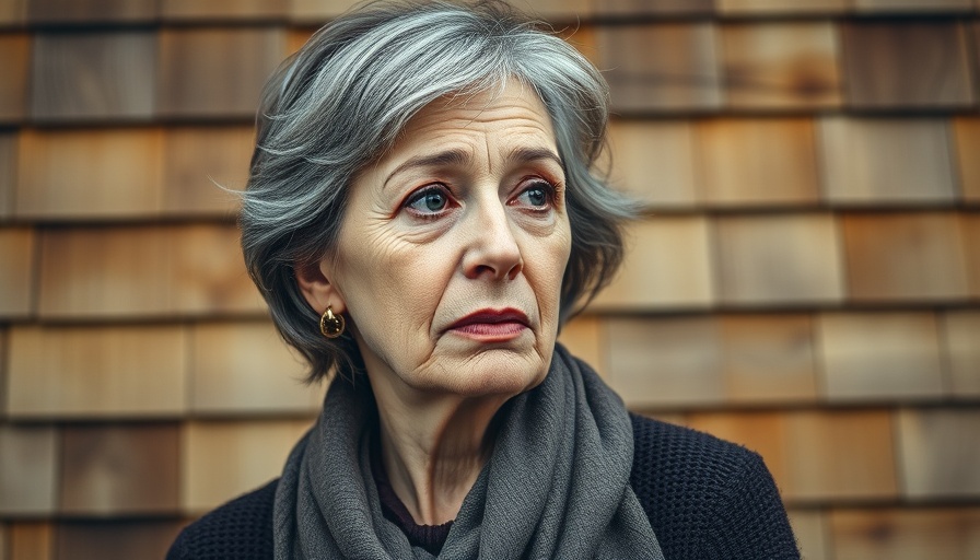 Middle-aged woman with a blue cap standing against a wooden shingle background, reflecting the political landscape on June 8, 2025.