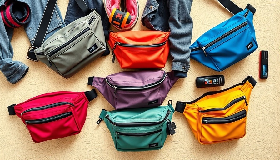 Fashionable fanny packs for travel in various styles and colors.