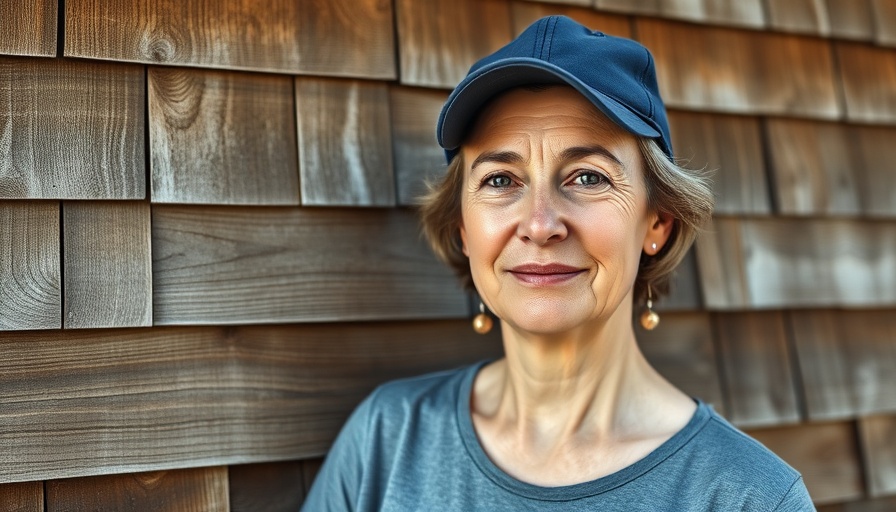 Casual middle-aged woman reflecting on political climate June 2025.