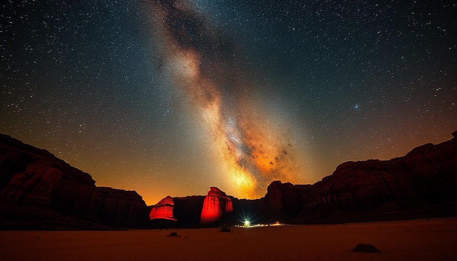 Stargazing in Wadi Rum under a star-filled sky.
